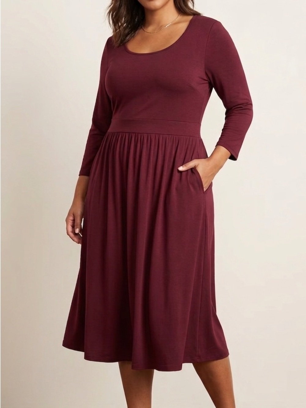 Dex Long-Sleeve Midi Dress